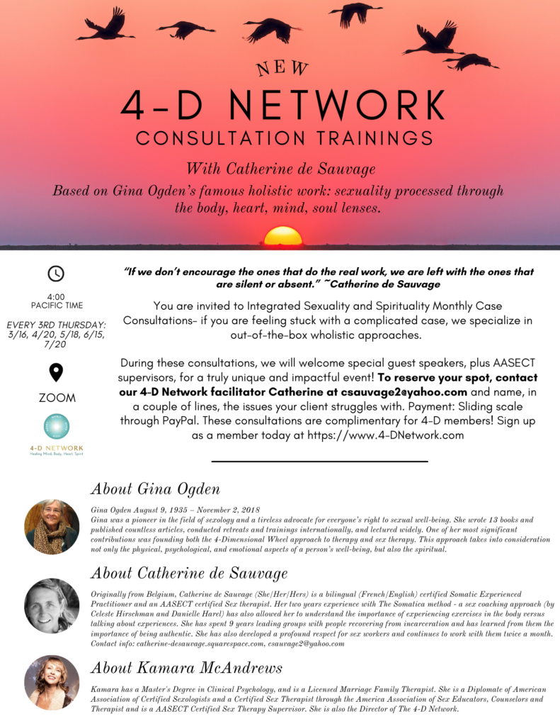 4-D Network Consultation Trainings